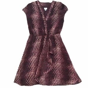 Converse burgundy print dress